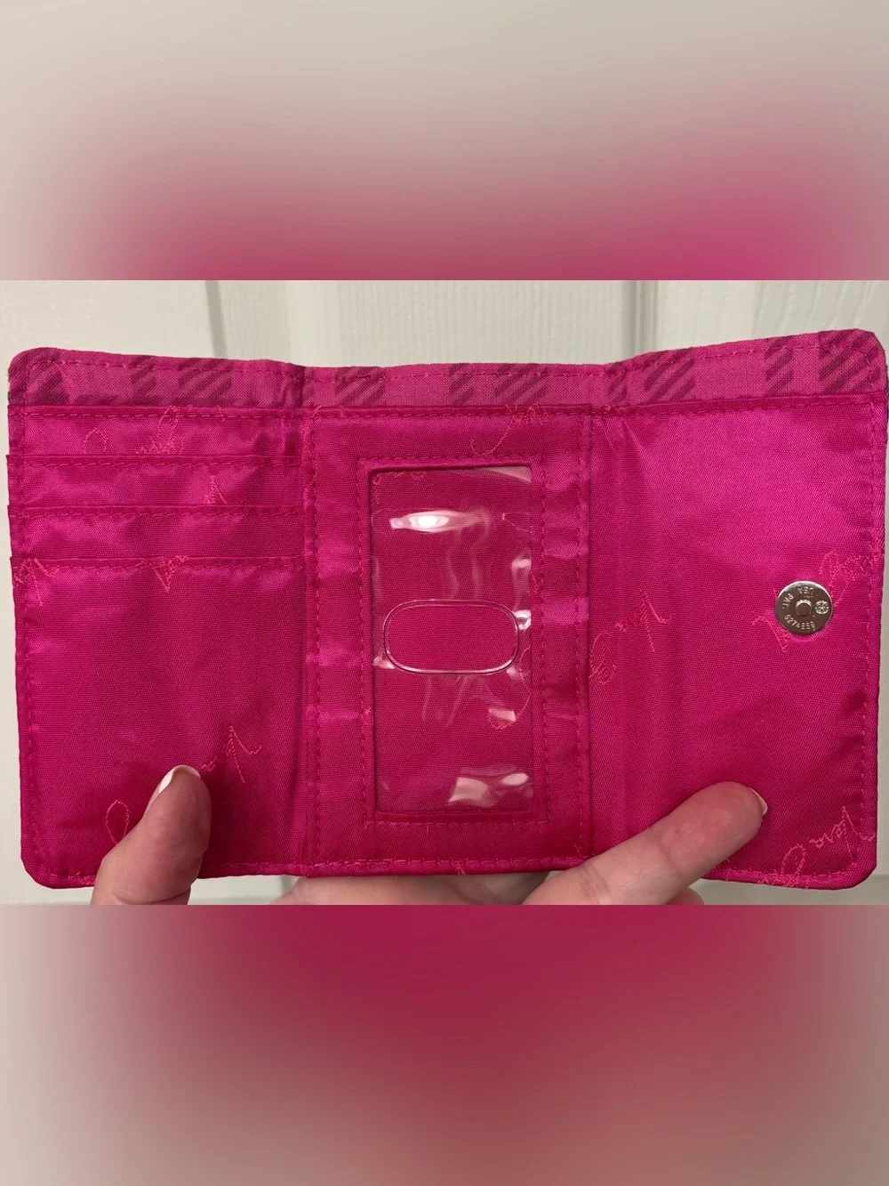 LOW START Vera Bradley “Paisley Meets Plaid” tri-fold wallet NWT - Picture 4 of 5
